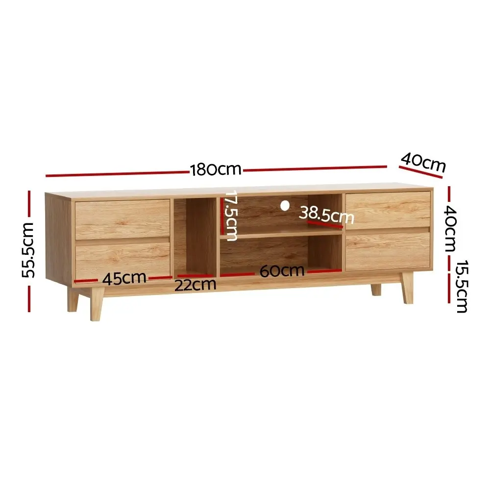 Artiss Asa Entertainment Unit Stand TV Cabinet Storage Drawer 180cm