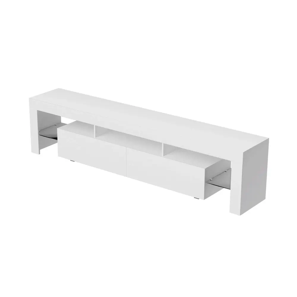 Artiss TV Cabinet Entertainment Unit Stand RGB LED 200cm White