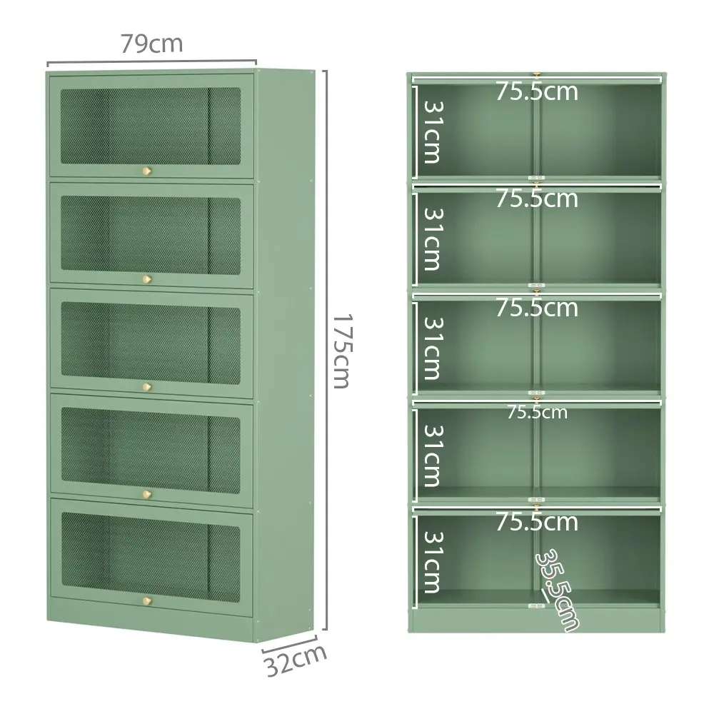 ArtissIn Buffet Sideboard Metal Cabinet - ELIA Green