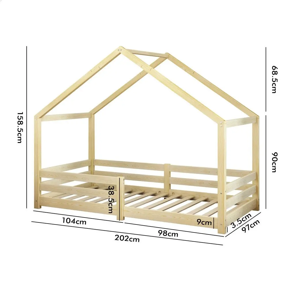 Alfordson Bed Frame Wooden Mattress Base Single Nellie