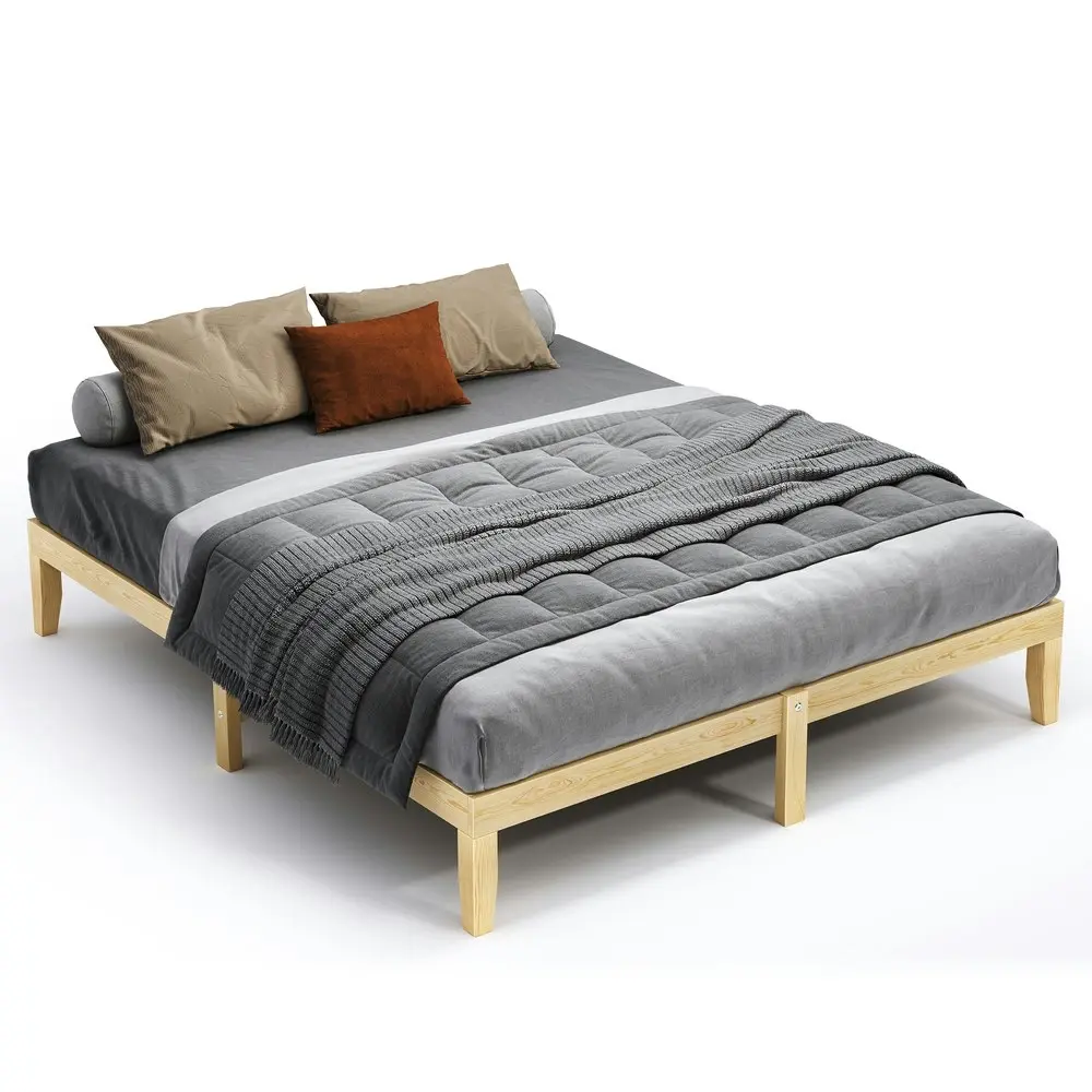 Alfordson Mattress Platform Wooden Bed Frame King