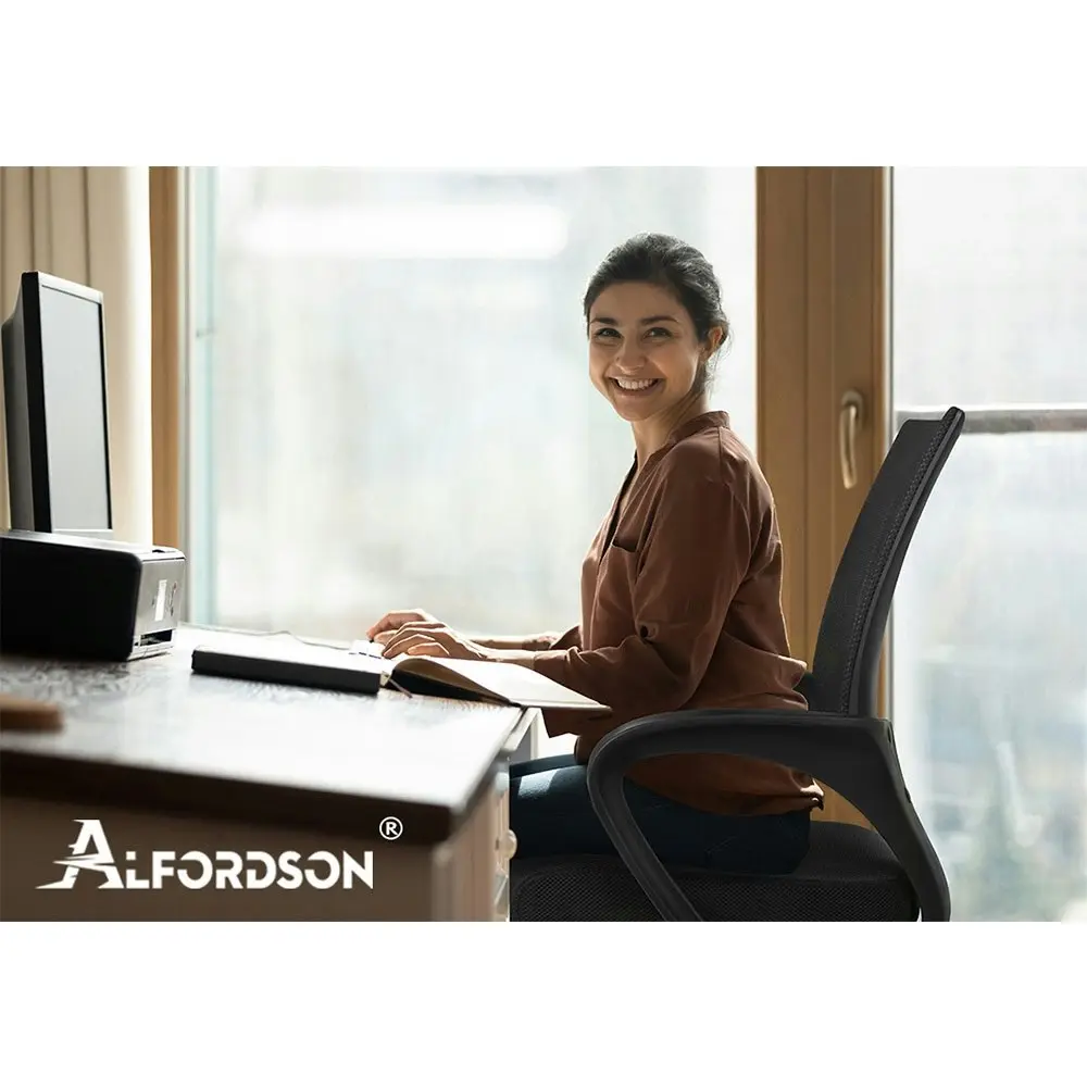 Alfordson Mid Back Mesh Office Chair All Black