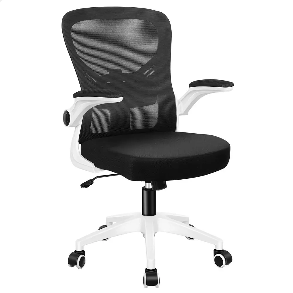 Alfordson Mesh Mid Back Computer Office Chair - Black White