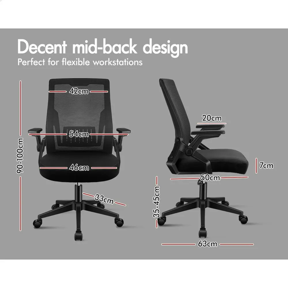 Alfordson Mesh Computer Work Office Chair Black