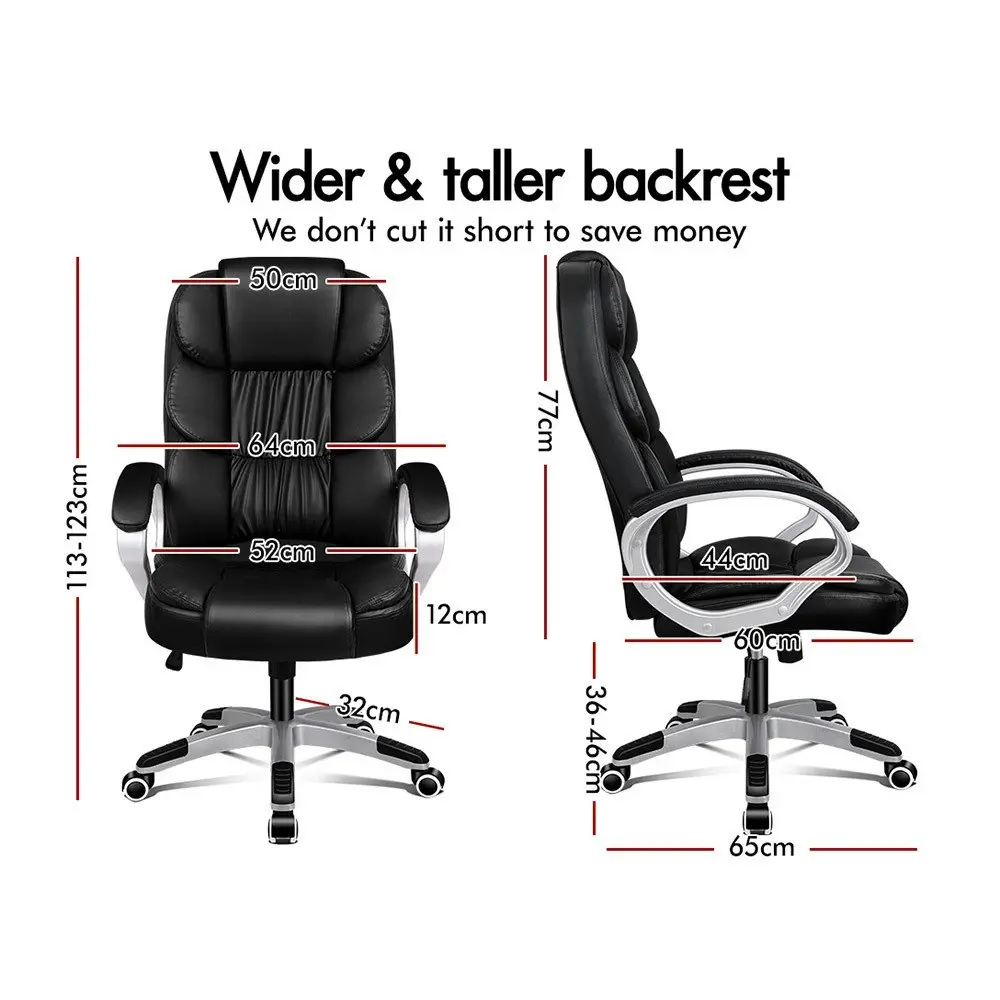 Alfordson Office Chair Upgraded Armrests Alpha Black