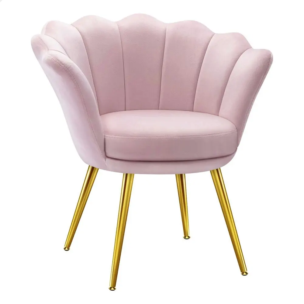 Alfordson Armchair Accent Chair Velvet Seat Pink