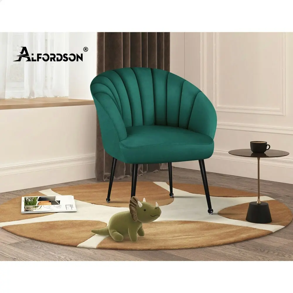 Alfordson Armchair Lounge Accent Chair Velvet Green