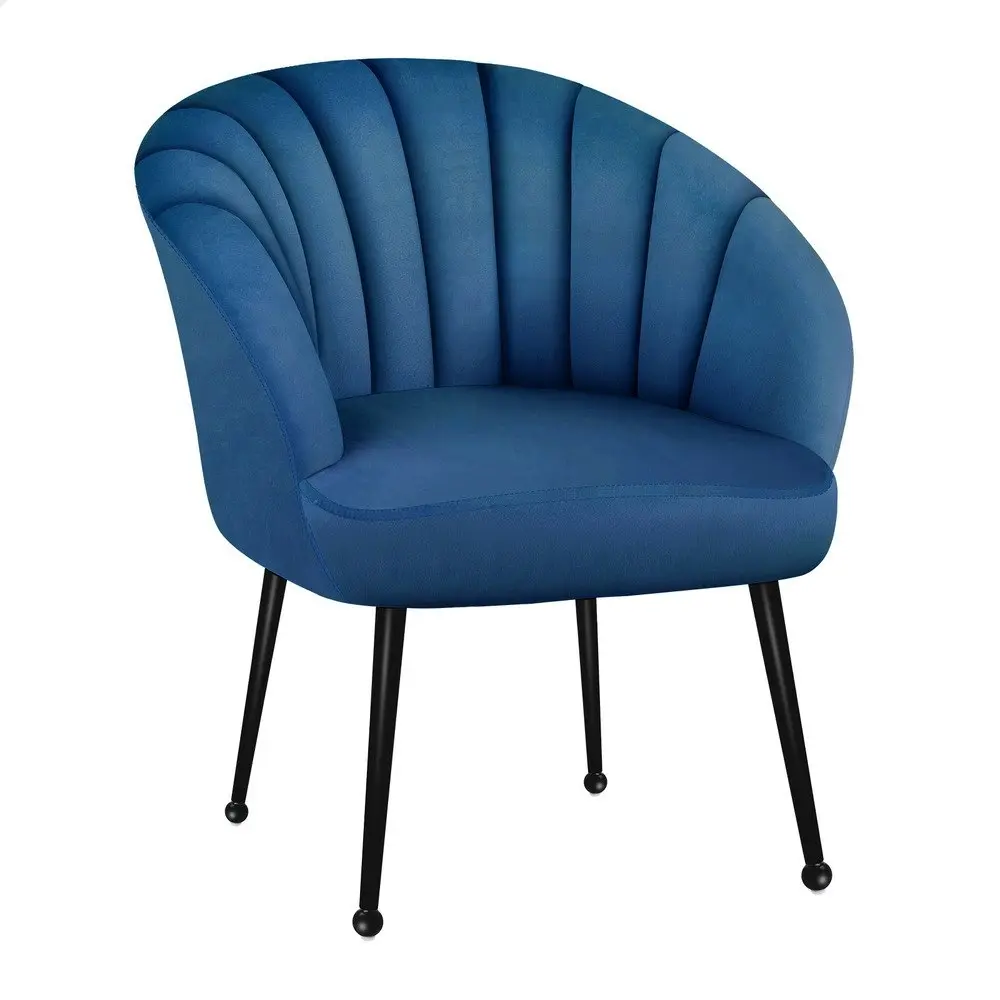 Alfordson Armchair Lounge Accent Chair Velvet Blue