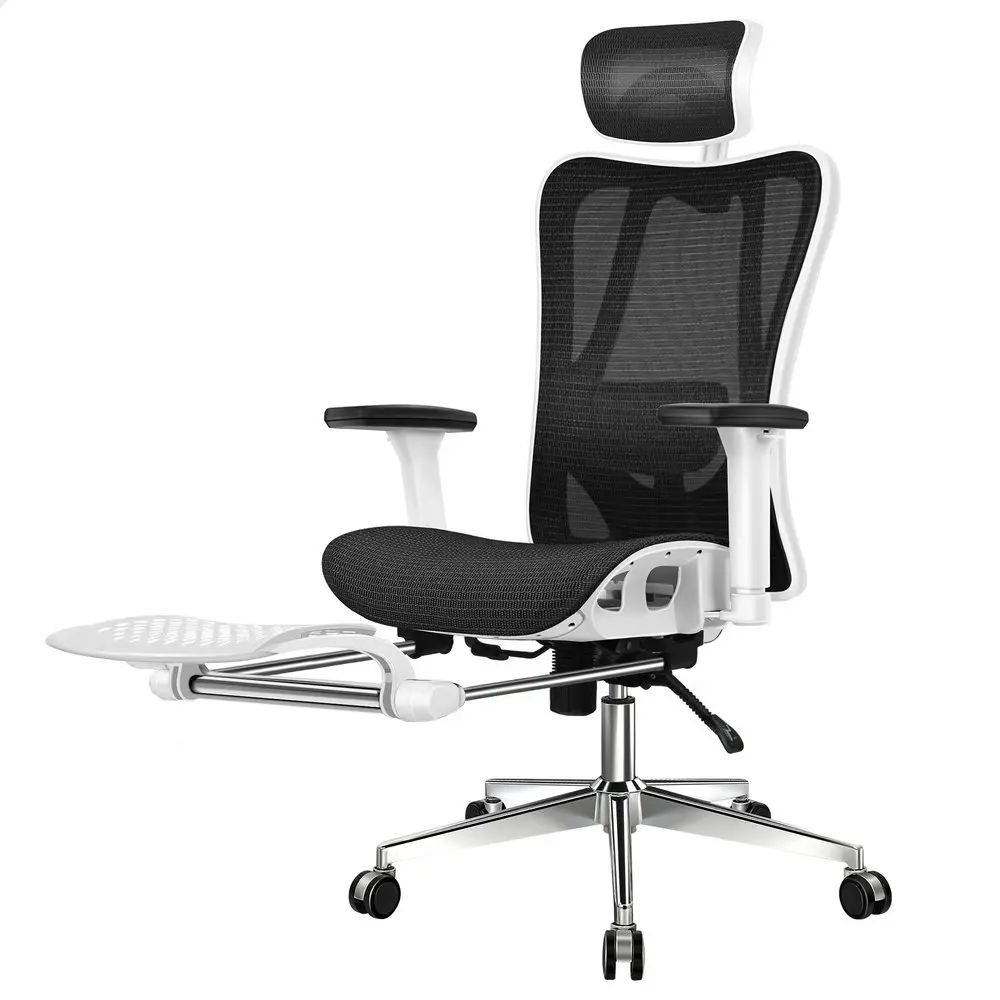 Alfordson Ergonomic Executive Mesh Office Chair White Black