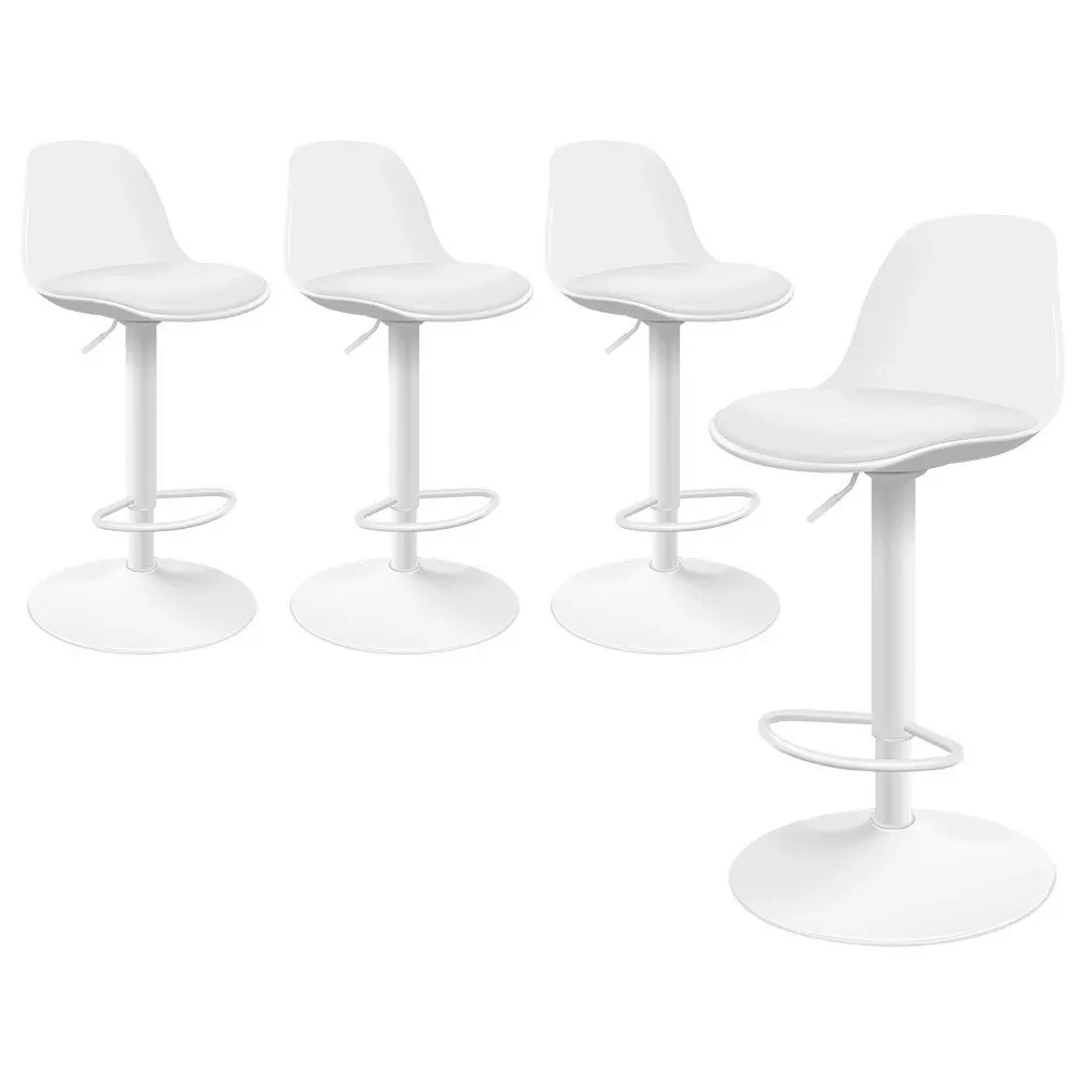 Alfordson Bar Stools White X4