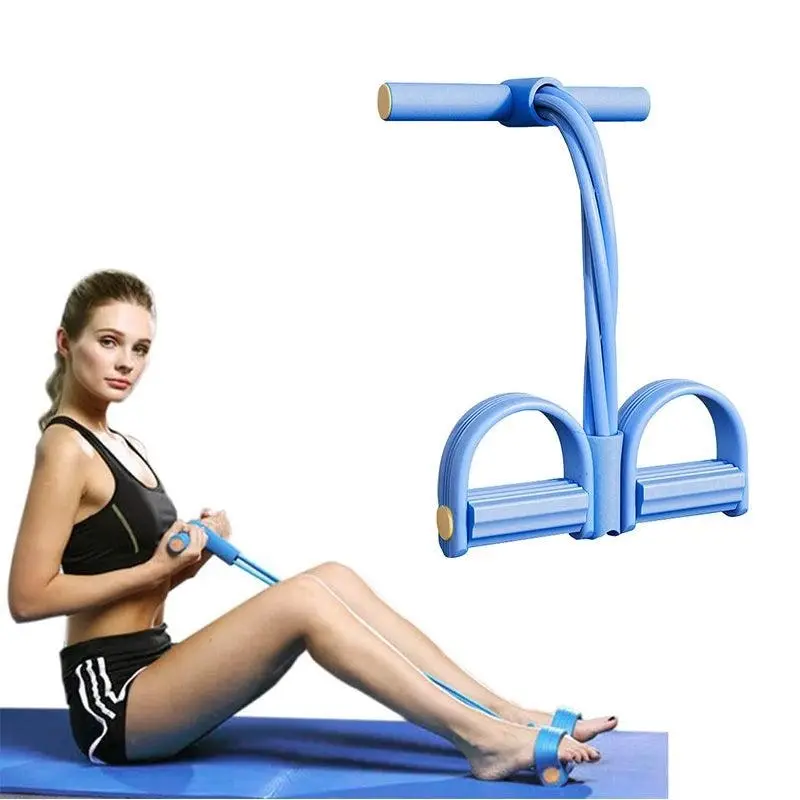 Multi-Function Exercise Tension Rope Foot Pedal Resistance Fitness Pull Bands