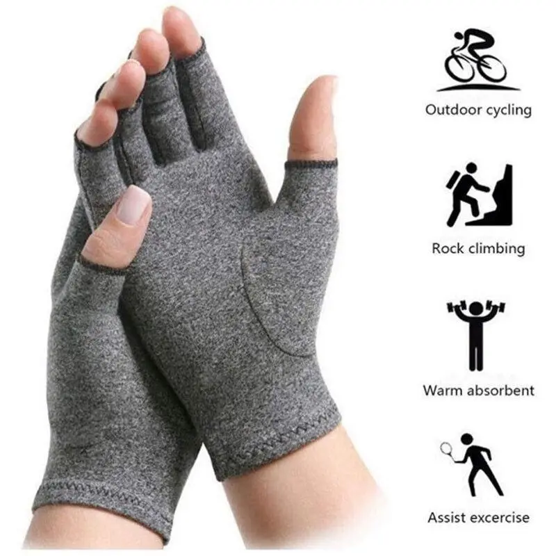 Arthritis Gloves Compression Joint Finger Pain Relief Hand Wrist Support Brace