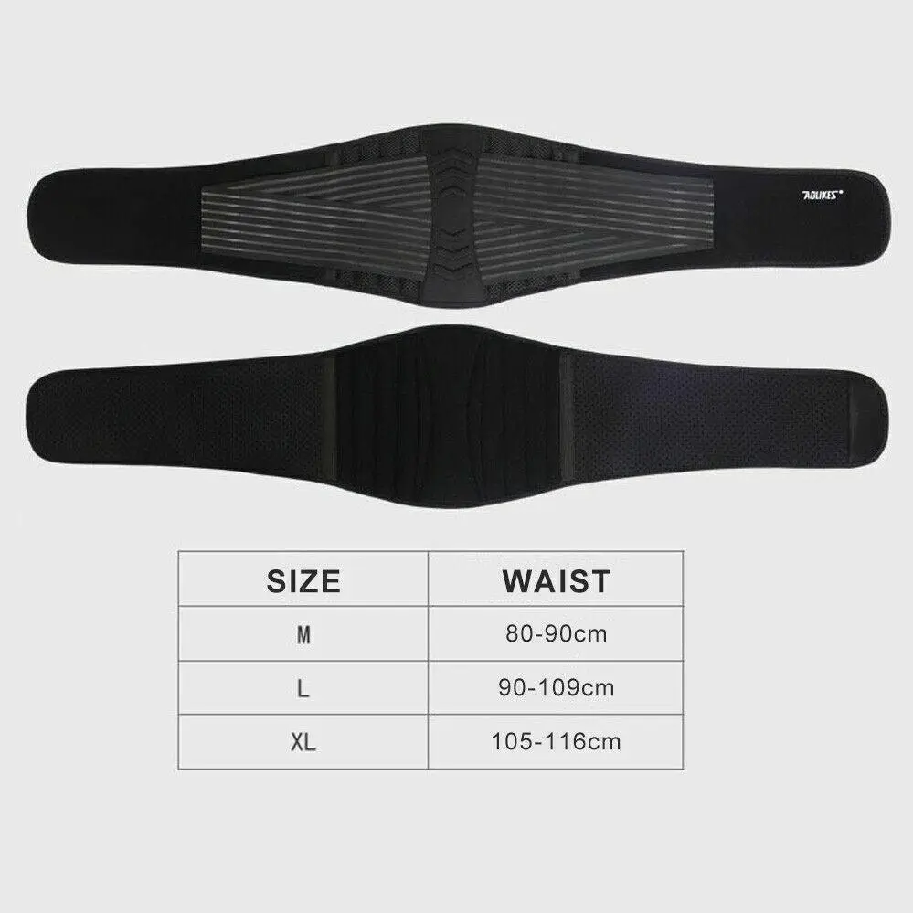 Posture Waist Trimmer Lumbar Lower Support Belt Pain Relief Back Brace Strap Au