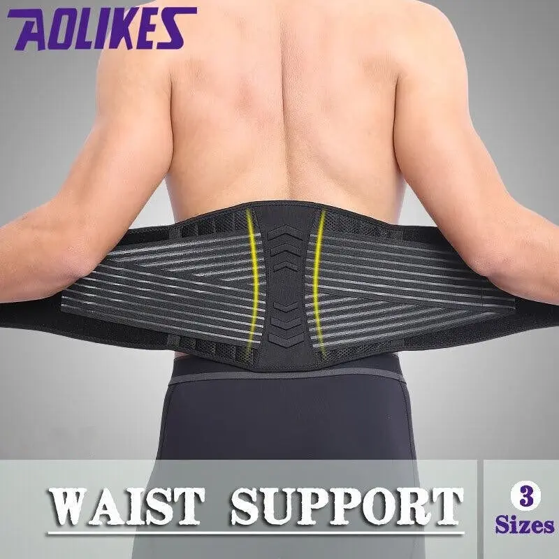 Posture Waist Trimmer Lumbar Lower Support Belt Pain Relief Back Brace Strap Au