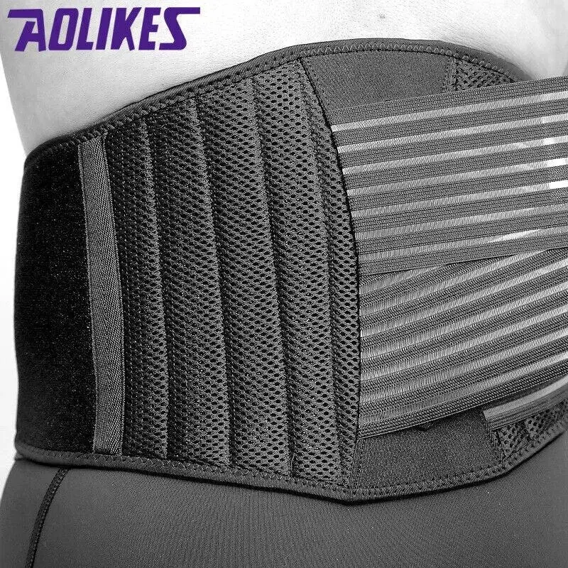 Posture Waist Trimmer Lumbar Lower Support Belt Pain Relief Back Brace Strap Au