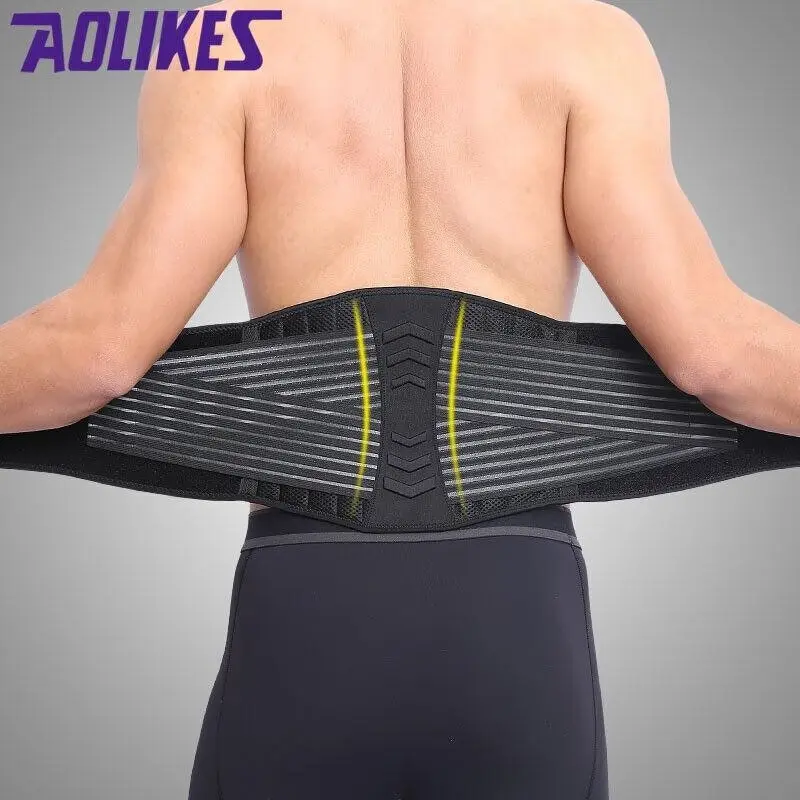 Posture Waist Trimmer Lumbar Lower Support Belt Pain Relief Back Brace Strap Au