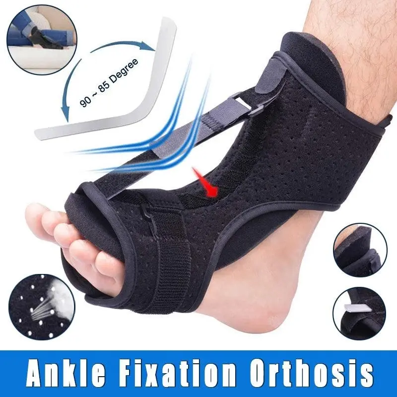 Women Men Adjustable Plantar Fasciitis Night Splint Foot Drop Support Brace Belt