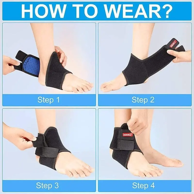 M Size Aolikes 1Pair Support Pads Guard Kids Children Ankle Brace Wrap Protection