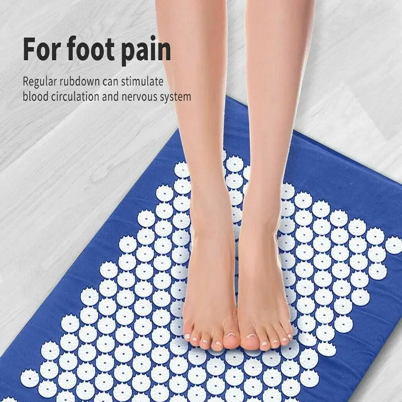 Acupressure Mat Yoga Massage Shakti Sit Lying Mats Pillow Pain Stress Pain Relax