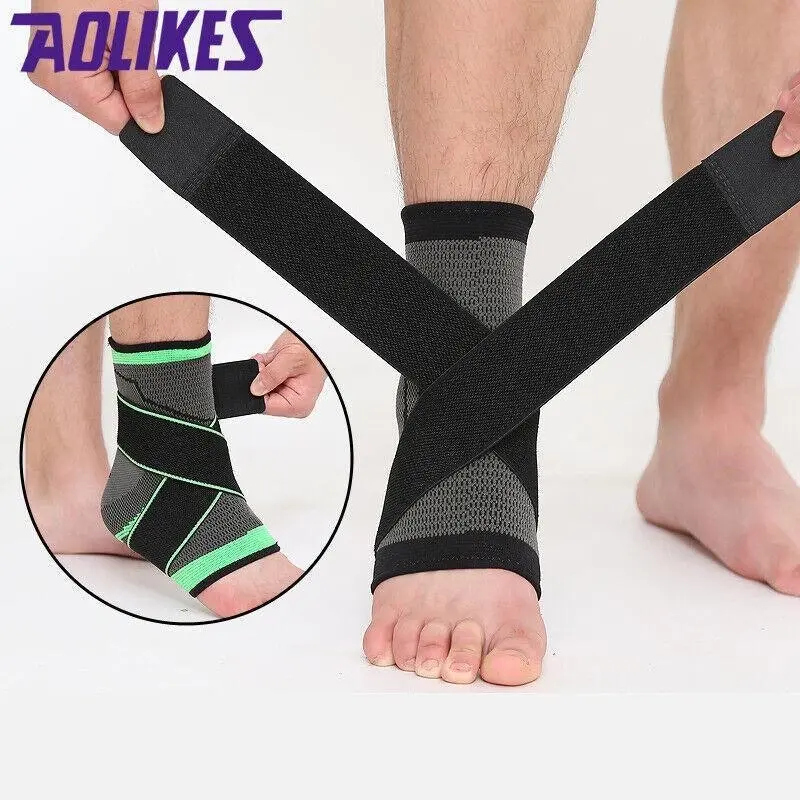 Aolikes Ankle Support Brace Compression Adjustable Heel Foot Protector Strap Au