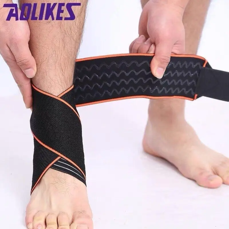 Aolikes Ankle Brace Support Compression Elastic Foot Wrap Protector Sport Au