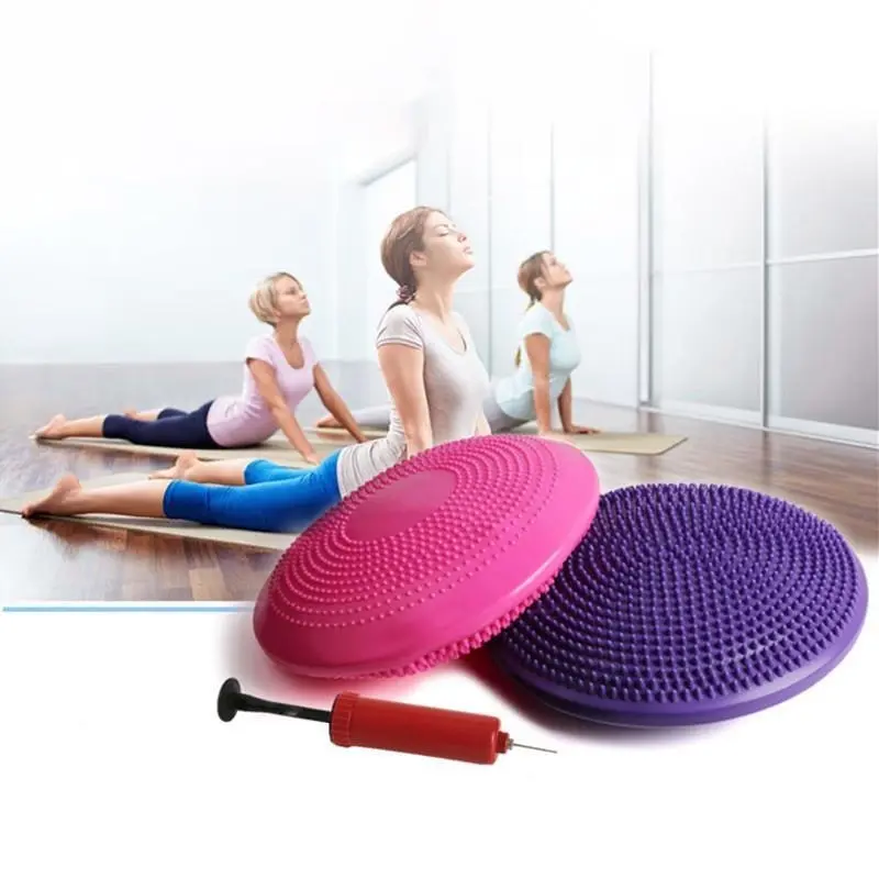 Balance Stability Cushion Wobble Air Disc Ankle Knee Strength Rehab Exercise