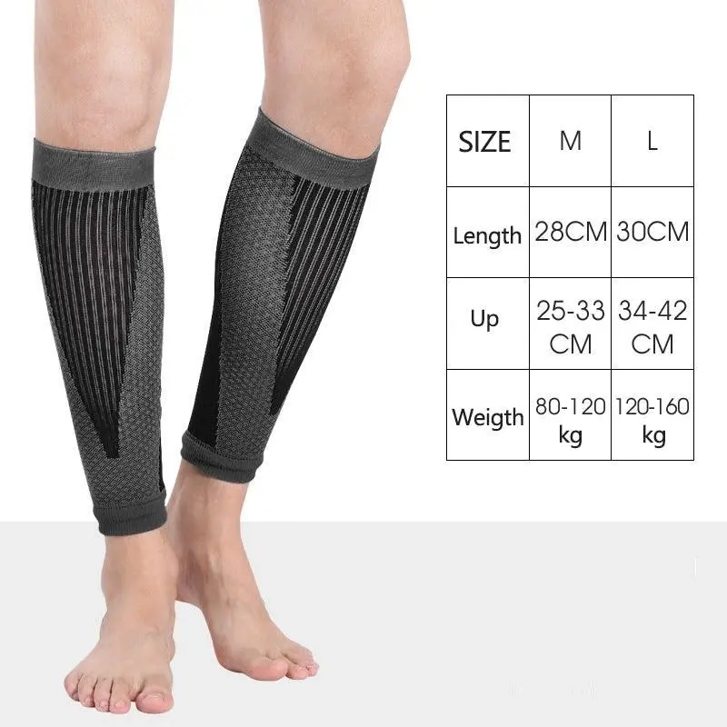 Aolikes L Size Compression Calf Sleeve Leg Brace Support Pain Relief Gym Running