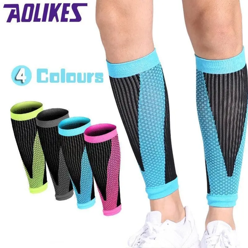 Aolikes L Size Compression Calf Sleeve Leg Brace Support Pain Relief Gym Running