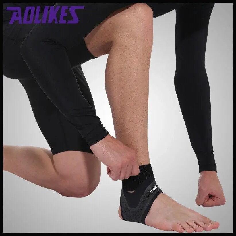 Aolikes Adjustable Sports Elastic Ankle Brace Support Compression Protector Wrap