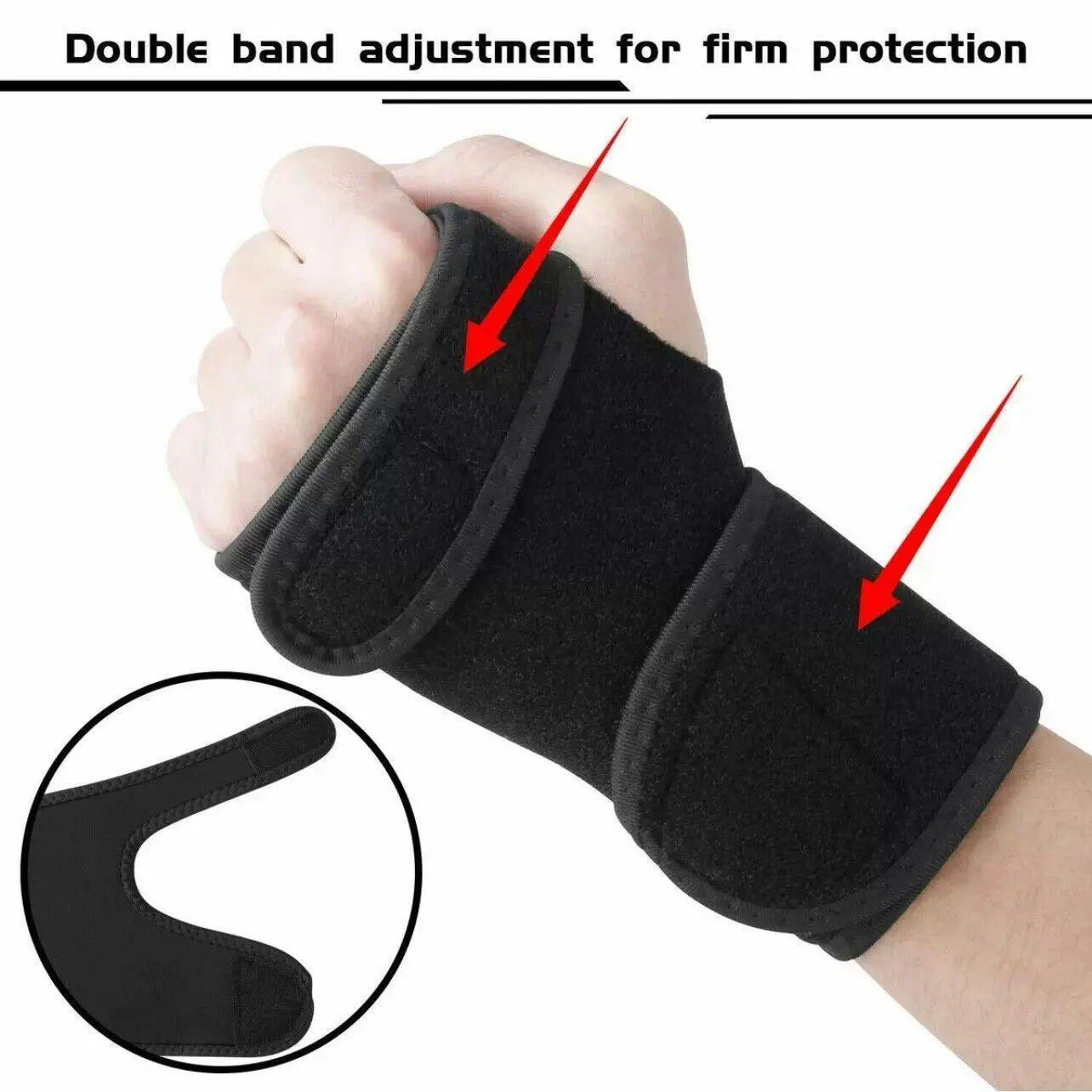 Aolikes Steel Wrist Support Splint Carpal Tunnel Syndrome Sprain Strain Brace