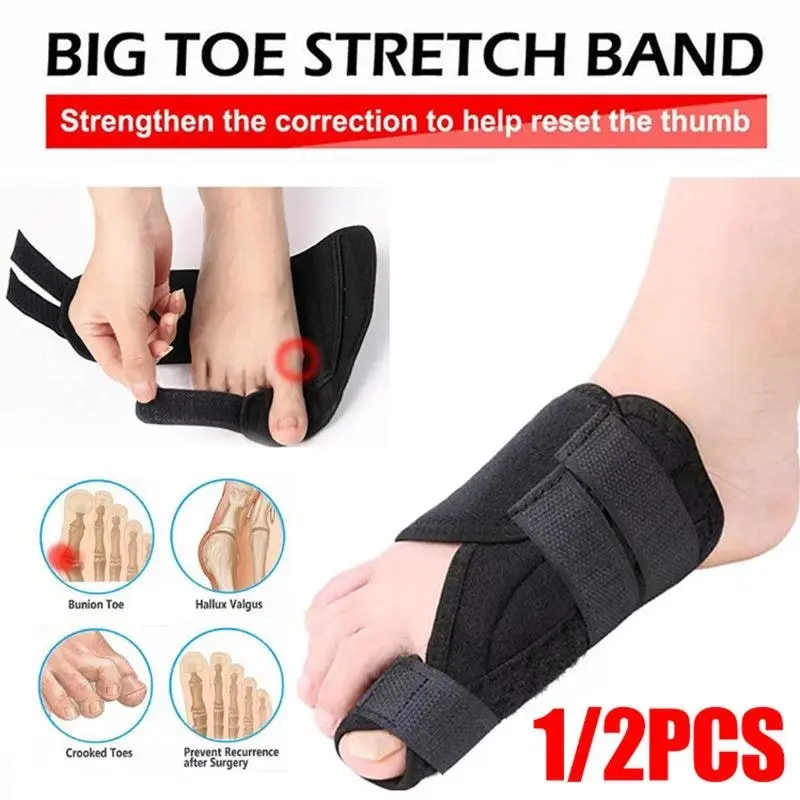 1/2Pairs Unisex Bunion Straightener Toe Pain Relief & Hallux Valgus Orthotics