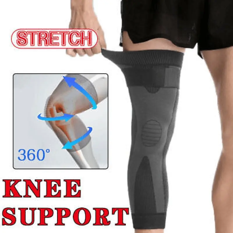 2 PCS Aolikes Knee Compression Sleeve Gym Sports Leg Brace Support Joint Pain Relief