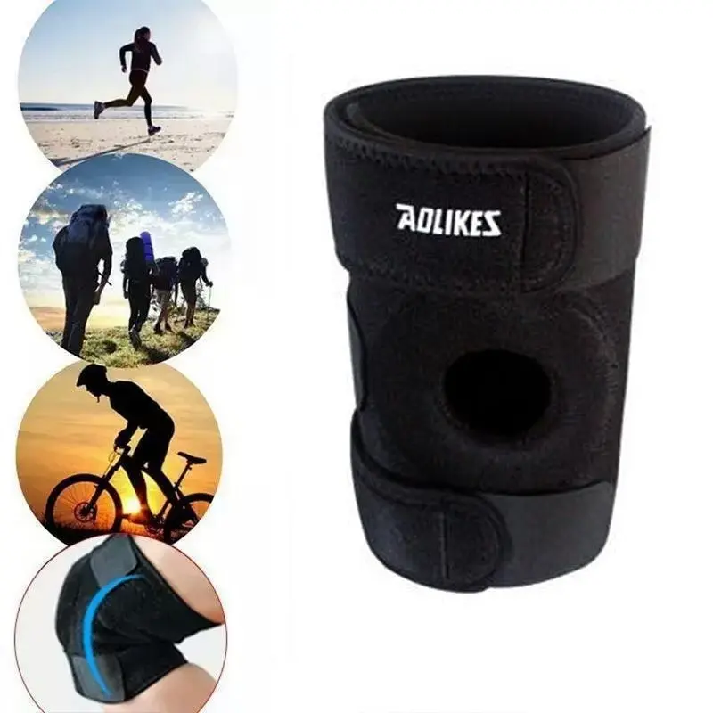 Aolikes Elastic Adjustable Knee Brace Fastener Patella Support Gym Relief Strap