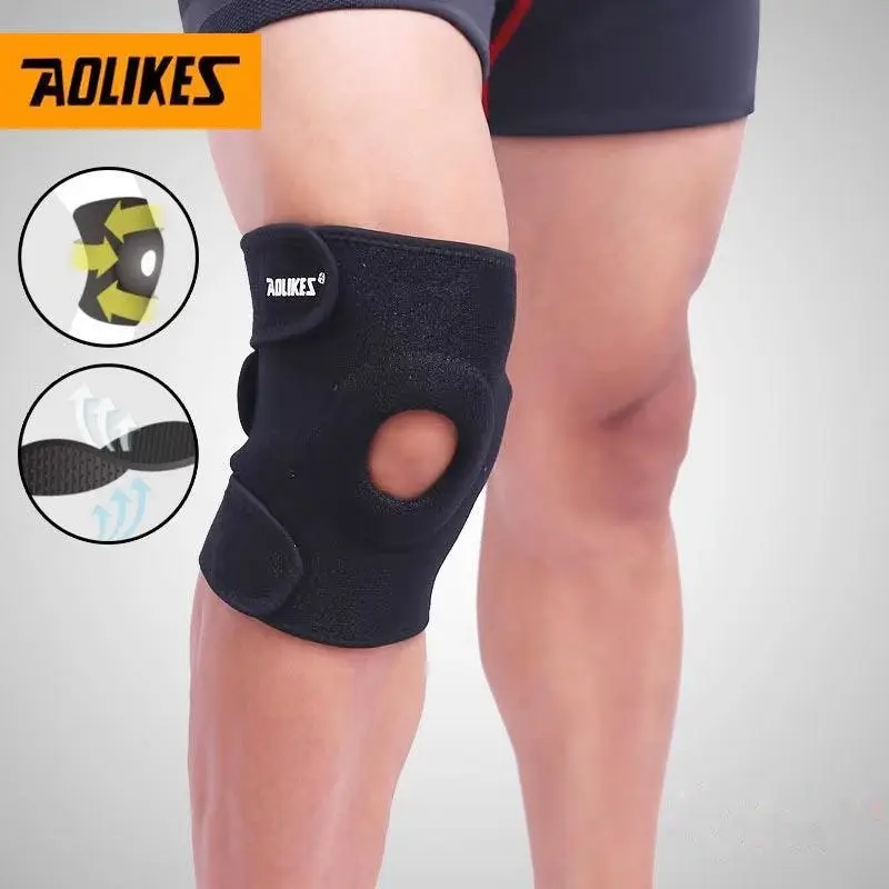 Aolikes Elastic Adjustable Knee Brace Fastener Patella Support Gym Relief Strap