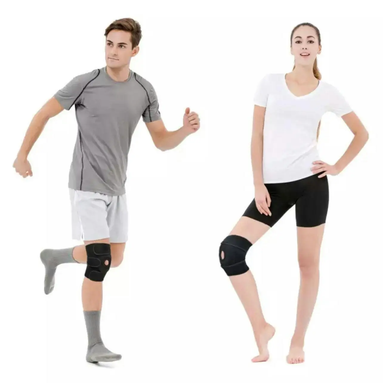 Aolikes Elastic Adjustable Knee Brace Fastener Patella Support Gym Relief Strap