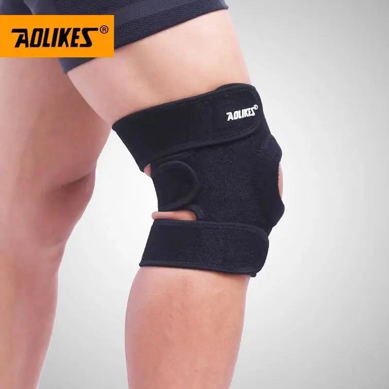 Aolikes Elastic Adjustable Knee Brace Fastener Patella Support Gym Relief Strap