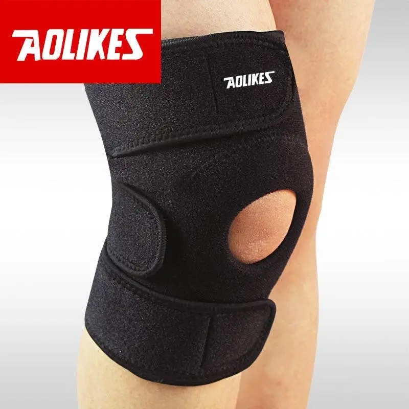 Aolikes Elastic Adjustable Knee Brace Fastener Patella Support Gym Relief Strap