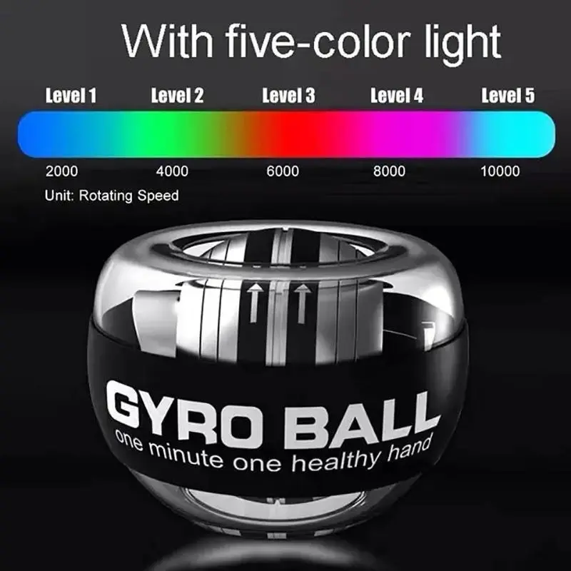 Led Wrist Ball Trainer Relax Gyroscope Ball Muscle Power Ball Gyro Arm Exerciser