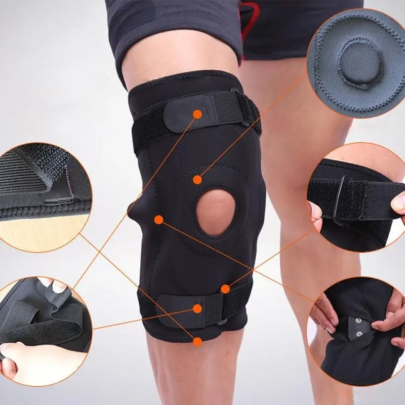 Adjustable Double Metal And Hinged Knee Brace Support Protection Arthritis Sport