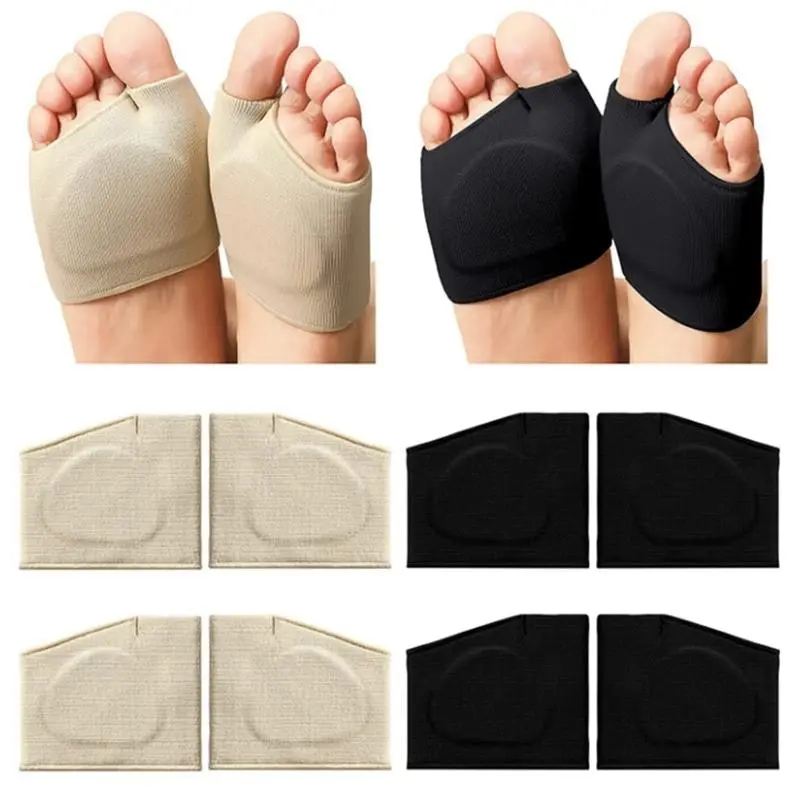 2x Gel Metatarsal Pads Sleeve Ball Of Foot Cushions Metatarsalgia Sore Forefoot