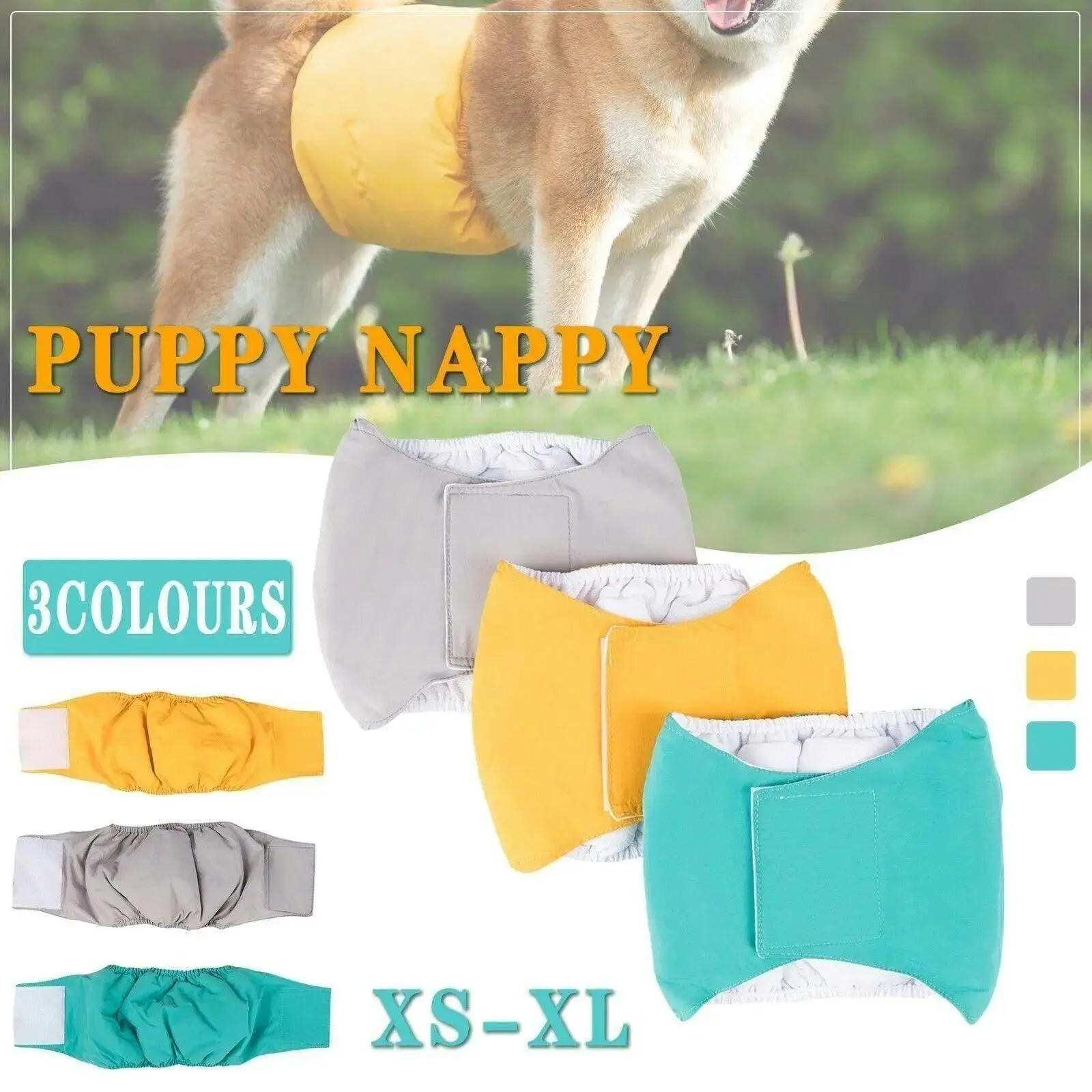 XL Male Dog Puppy Nappy Diaper Belly Wrap Band Sanitary Pants  Underpants