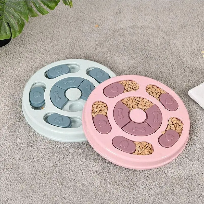 Dog Treat Dispenser Puppy Feeder Puzzle Game Interactive Toy Pet Training Supply