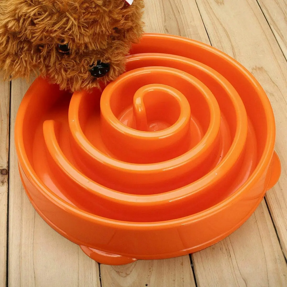 New Cat Dog Slow Down Eating Feeder Dish Pet Large / Small Feeding Food Bowl  Au