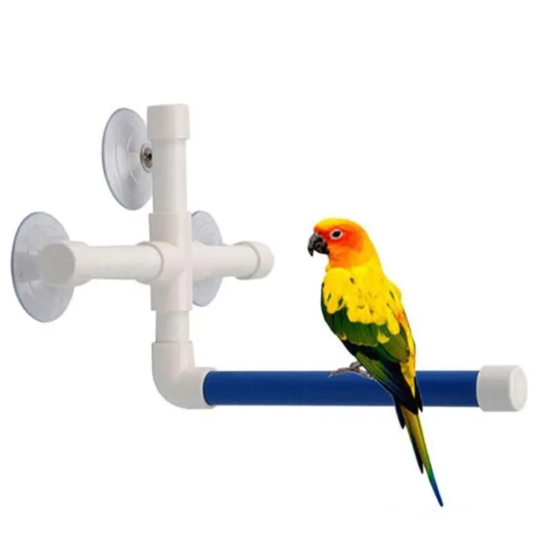 Bird Perch Stand Parrot Play Paw Grinding Stands Rack Shower Bath Platform Toys