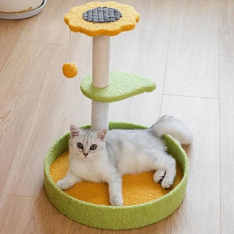 Cat Tree Scratching Tower Post Pet Climbing Board Scratcher Furniture Pet Toy