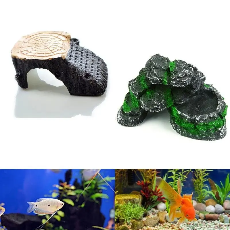 Turtle Sunbed Floating Island Pet Climbing Hideaway Fish Tank Aquascape