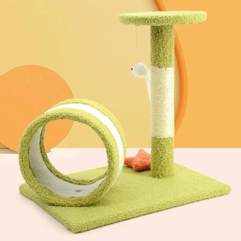 Cactus Cat Tree Scratching Post Tower With Hammock Cats Scratcher Pole Gym House