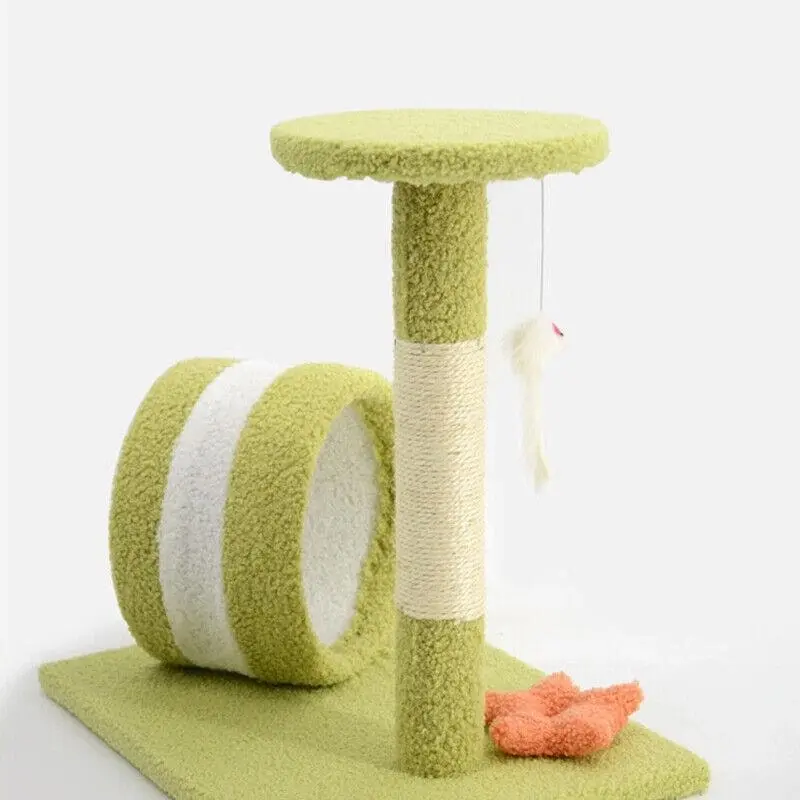 Cactus Cat Tree Scratching Post Tower With Hammock Cats Scratcher Pole Gym House