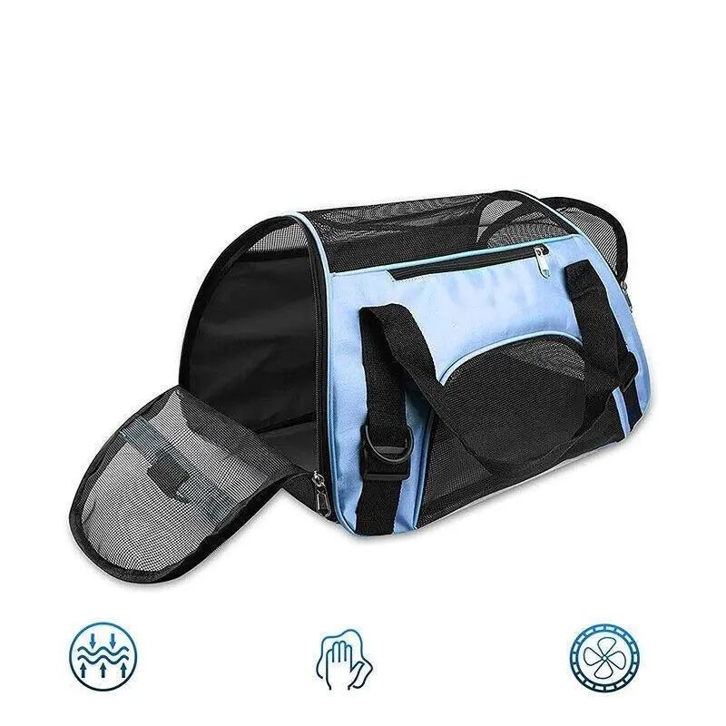 Pet Carrier Bag Portable Large Cat Dog Comfort Tote Travel Bag Airline Approved