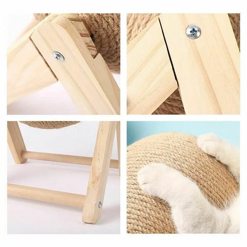 Cat Scratching Ball Cat Scratcher Toy Cats Scratcher Post Natural Sisal Au Stock